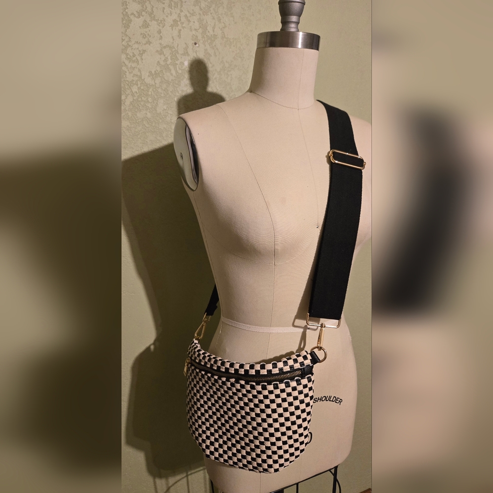 Westlyn Woven Bum Bag In Black